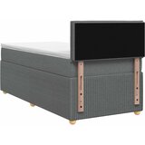  Boxspring krevet s madracem Tamnosiva 90 x 200 cm Tkanina | shoptok.hr