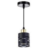 Luster na lanku ELEN 1xE27/35W/230V crna/zlatna Cene