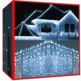 Malatec novoletne lucke zavesa 300 LED hladno bela 12m - 8 f | Shoptok.si