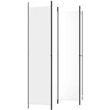 Sobna pregrada s 4 panela bijela 200 x 220 cm od tkanine | shoptok.hr