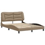  Posteljni okvir z vzglavjem kapučino 120x200 cm umetno usnje, (21086454) | Shoptok.si