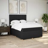 Krevet s oprugama i madracem crni 140x200 cm od tkanine | shoptok.hr