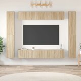  10-dijelni set TV ormarića boja hrasta sonome konstruirano drvo | shoptok.hr