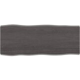 vidaXL Stolna ploča tamnosiva 100x40x2 cm obrađena masivna hrastovina Cijene
