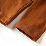  Dječja majica s dugim rukavima boja konjaka 104 | shoptok.hr