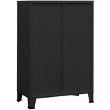 vidaXL industrijska arhivska omarica črna 75x40x115 cm kovina | Shoptok.si