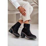Boto Women's Heeled Boots Insulated Eco Suede Black Arkesia | ePonuda.com