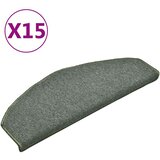  Prostirke za stepenice 15 kom 65x24x4 cm tamnozelene poluokrugle velike | shoptok.hr