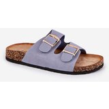 Boto Womens Sandals On Cork Platform With Golden Buckles Blue Lisavionea | Shoptok.si