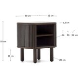 Kave Home Temno rjava nočna omarica Mailen – | Shoptok.si