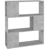 Ormarić za knjige / pregrada boja betona 80x24x94 cm drvena | Eponuda.com