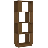 Furnova Knjižna omara/pregrada medeno rjava 51x25x132 cm trdna borovina, (21951125) | Shoptok.si