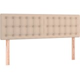  LED uzglavlje boja cappuccina 144 x 5 x 78/88cm od umjetne kože | shoptok.hr