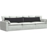 vidaXL Blazine za kavč 2 pcs Črna 145 x 40 cm Žametna tkanina | Shoptok.si