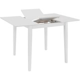 Maison Chic Raztegljiva Jedilna miza - Kuhinjska miza - Jedilni stol MDF (80-120)x80x74 cm bela, (21715094) Cene