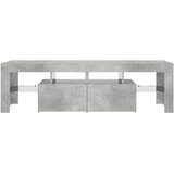 TV ormarić s LED svjetlima siva boja betona 140x36,5x40 cm | shoptok.hr