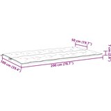  Jastuk za vrtnu klupu antracit 200x(50+50)x7 cm tkanina Oxford | shoptok.hr