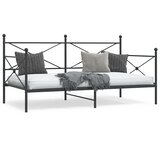  Dnevni krevet bez madraca crni 107x203 cm čelik | shoptok.hr