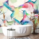  Foto tapeta - Watercolor Birds 200x140 Vodootporna | shoptok.hr