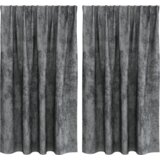  Baršunaste zavjese 2 komada sa očicama Siva 140x140 cm | shoptok.hr