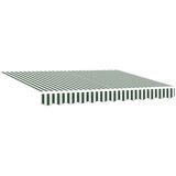  Električna retraktabilna tenda Zelena i bijela 3 x 2,5 m | shoptok.hr