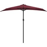 Balkonski suncobran bordo 270 x 144 x 222 cm polukružni | Shoptok.si