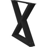  Noge za klub stolić 2 kom Crne 50 x (42-43,3) cm Čelične | shoptok.hr