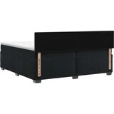  s box springom, madracem i LED-om Crna 200 x 200 cm | shoptok.hr