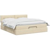 od pjene s madracem i LED-om Krem 180 x 200 cm Tkanina | shoptok.hr