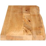 Stolna Mizna plošča z naravnim robom 120x20x3,8 cm trden mangov les, (21411810) | Shoptok.si