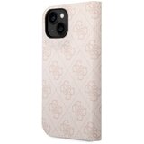 Guess Maska za telefon na preklop PC/ TPU 4G Metal Camera Outline Book za iPhone 14 Pink Cene