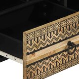 TV ormarić crni 100x33 5x46 cm Puno grubo drvo Mango | shoptok.hr