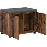  Klupa za hodnik s jastukom s vratima Staro drvo 60 x 38 x 46 cm | shoptok.hr