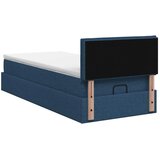  Krevet od pjene s madracem i LED-om Plava 90 x 200 cm Tkanina - Plava 90 x 200 cm Dizajn linija | shoptok.hr