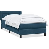  Box spring krevet s madracem tamnoplavi 80x220 cm bar&amp;scaron;unasti Slike