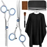Set dveh inox frizerskih škarij + pribor
