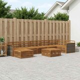  Set vanjskih sofa 8 kom. Prirodna | shoptok.hr