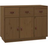  Komoda smeđa boja meda 100 x 40 x 75 cm od masivne borovine | shoptok.hr