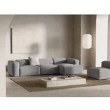 Cosmopolitan Design Svijetlo siva kutna garnitura od samta (s desnim kutom/s ležaljkom) Bergano – | shoptok.hr