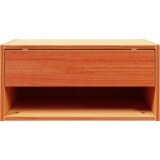  Noćni ormarić montiran na zid s ladicama Zidne 2 pcs Voštano smeđa | shoptok.hr