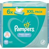Pampers vlažilni robčki Fresh Clean 6x80 kos (480 kos) Cene