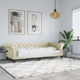 vidaXL Raztegljiva postelja krem 90x200 cm umetno usnje Cene