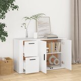  Komoda bijela 100 x 33 x 59,5 cm od konstruiranog drva | shoptok.hr