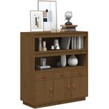  Visoka komoda boja meda 100 x 40 x 108,5 cm od masivne borovine | shoptok.hr
