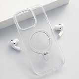  Maska za iPhone 16 Pro Berlia Clear Bracket Magnetic srebrna | ePonuda.com