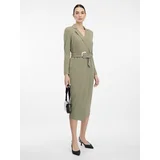 Orsay Khaki women's midi dress - Women's