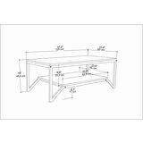 Woody Fashion sto za dnevnu sobu flora white Cene