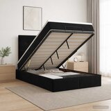  Podesivi krevet s madracem Crna 120 x 190 cm Baršun | shoptok.hr