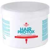 Kallos Hair Pro-Tox maska za šibke in poškodovane lase s kokosovim oljem, hialuronsko kislino in kolagenom 500 ml
