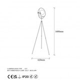 Opviq Mixed 11516 Podna lampa, Crna | Eponuda.ba